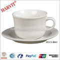 Africa Hot Selling Coffee Cup And Saucer Ceramic Color Rim Cups And Saucers